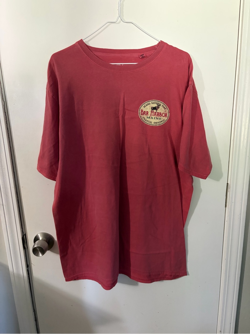 NWOT Men’s Large Blue 84 Bar Harbor Maine Red Short-Sleeve T-Shirt Tote16